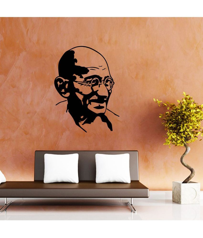 Creatick Studio Gandhi Ji Vinyl Wall Stickers - Buy Creatick Studio ...