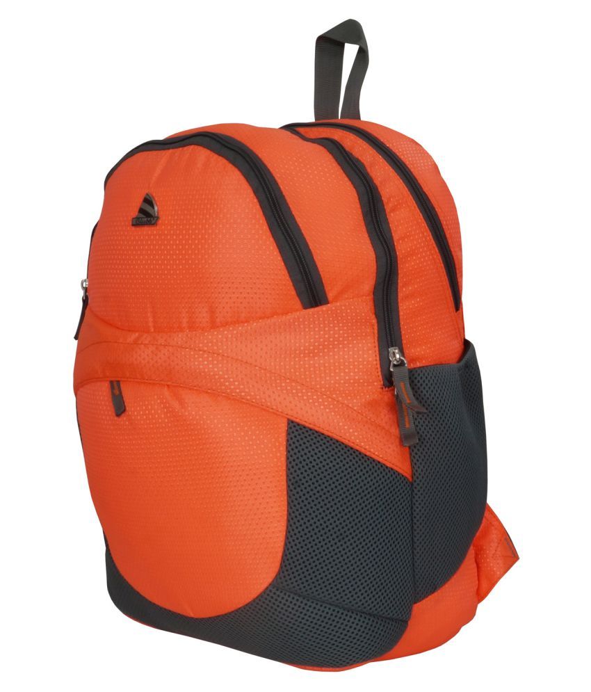 Clubb Orange Nylon School Backpack: Buy Online at Best Price in India ...