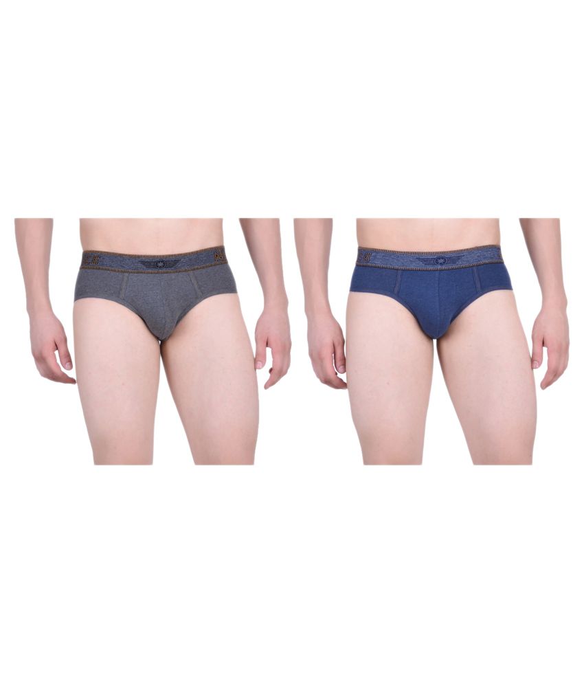     			Force NXT - Multicolor Cotton Blend Men's Briefs ( Pack of 2 )