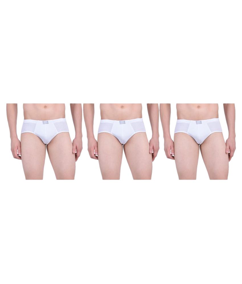     			Force NXT Pack of 3 Cotton Men's Briefs ( White )