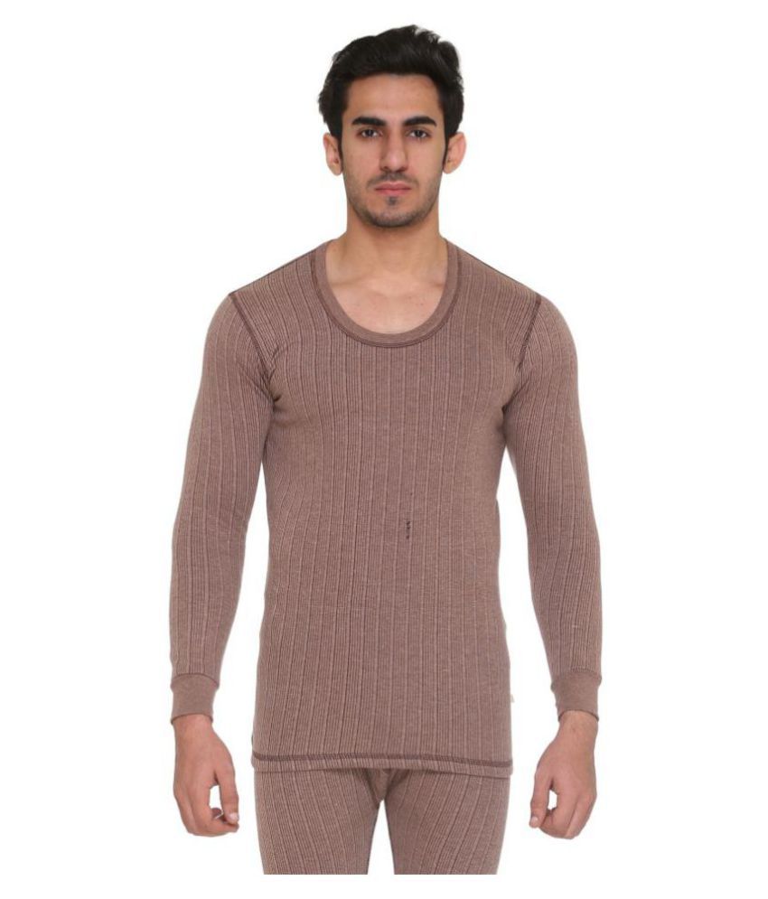     			Vimal Jonney Cotton Men's Thermal Tops ( Brown )