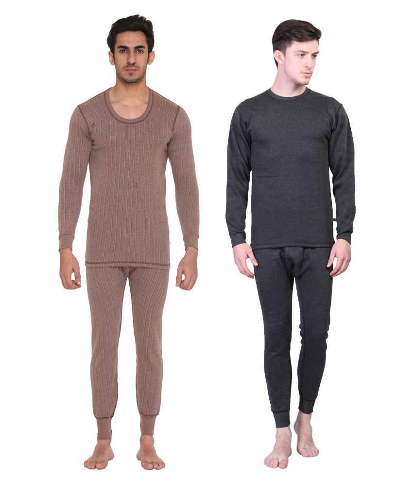     			Vimal Jonney - Multicolor Cotton Men's Thermal Sets ( Pack of 2 )