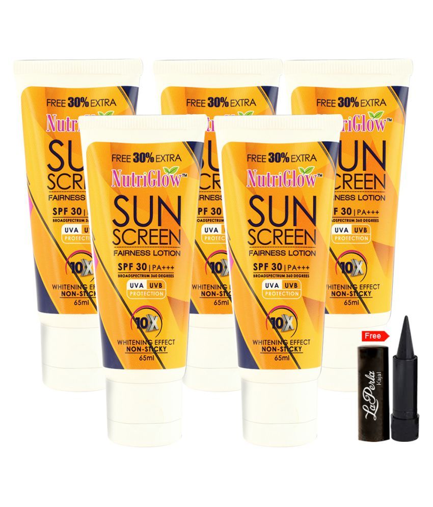 nutriglow sunscreen spf 30 review