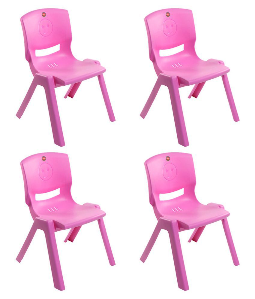 cello rock kids chair set of 4 in pink colour  buy cello rock kids chair  set of 4 in pink colour online at best prices in india on snapdeal