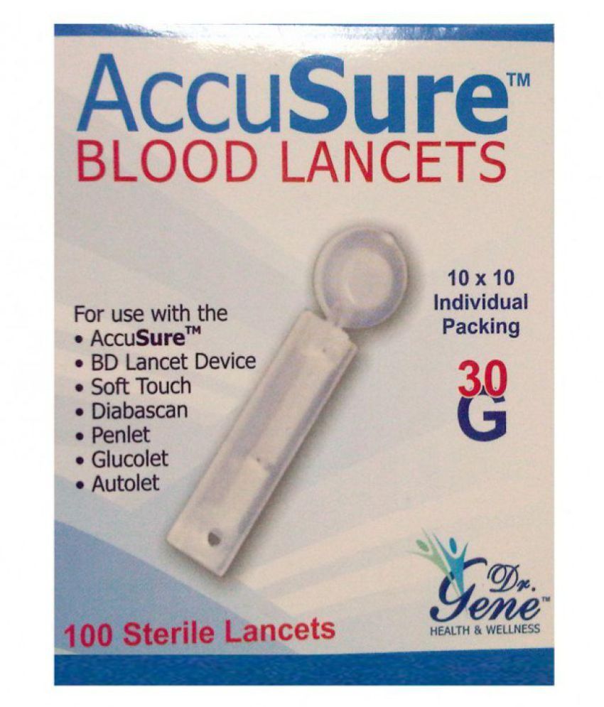 Accusure AccuSure Blood Lancets Below 100 Buy Online at Best Price in