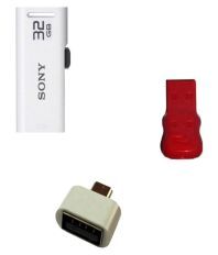 Sony Micro Vault USM-32GR 32GB USB 2.0 Utility Pendrive White