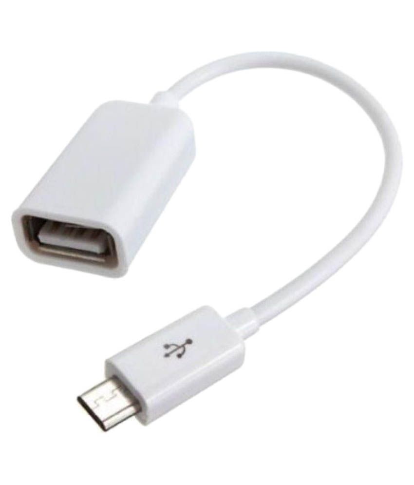     			Ophion 0.5m White Micro USB OTG For Pendrive, Mouse, Keyboard to Mobiles/Tablets