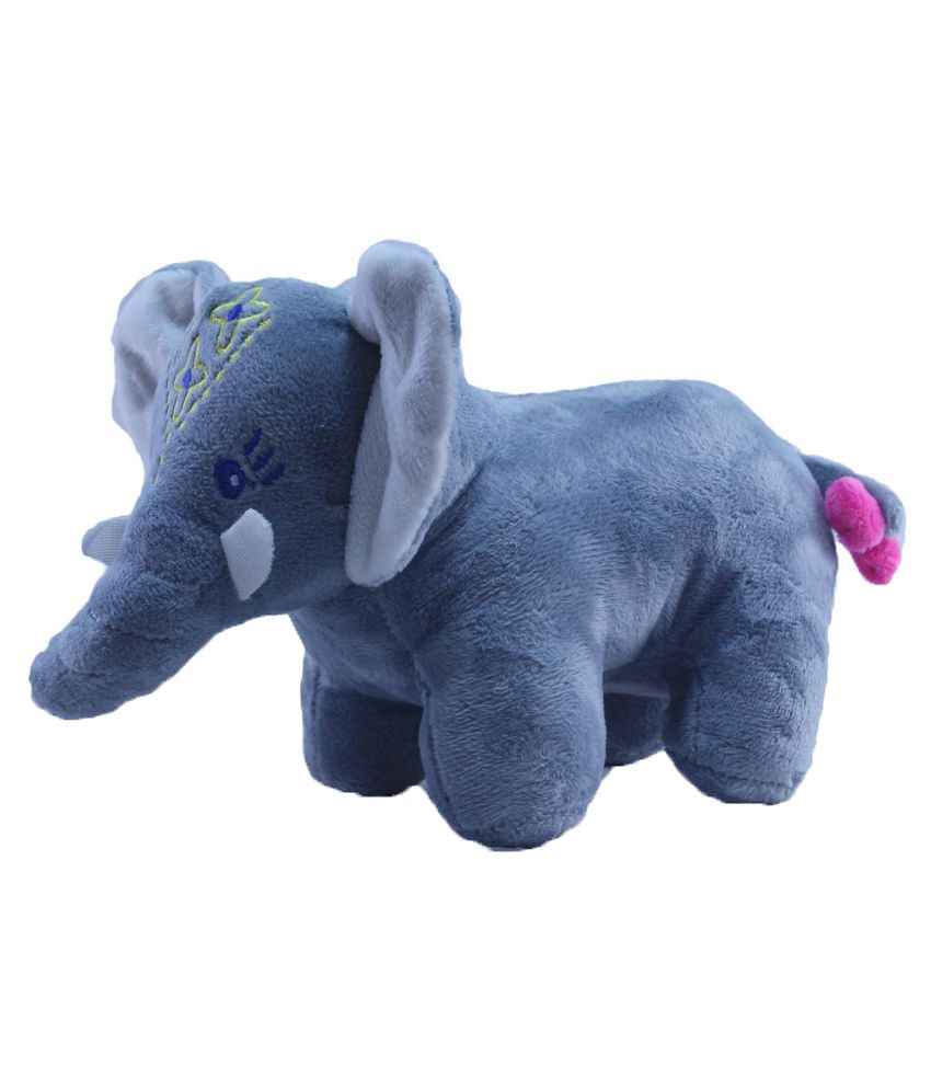     			Tickles Grey Cute Little Baby Elephant Stuffed Soft Plush Animal Toy for Kids (Size: 17 cm)