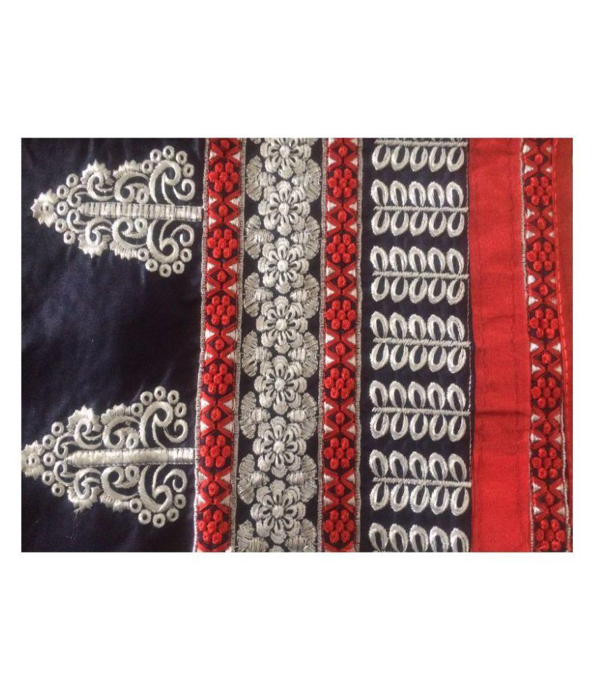 Nandani Creation Red and Black Lycra Dress Material Buy Nandani