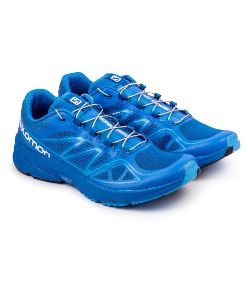 salomon blue shoes