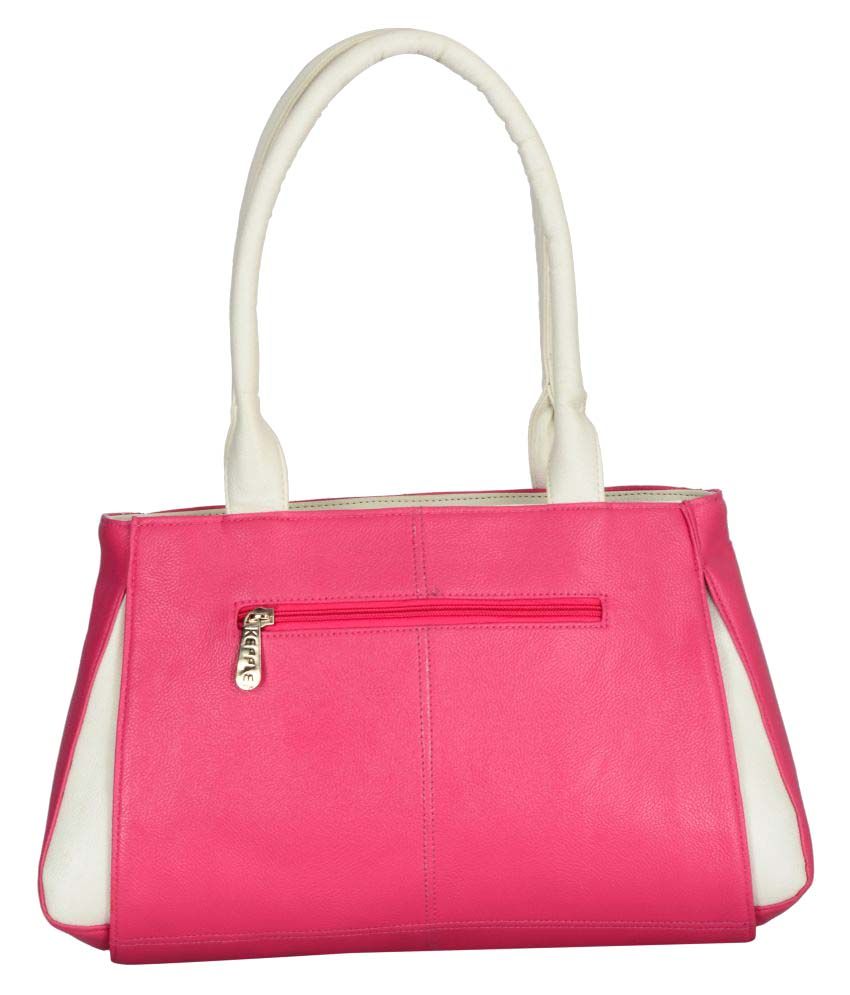 Keffle Pink P.U. Shoulder Bag - Buy Keffle Pink P.U. Shoulder Bag ...