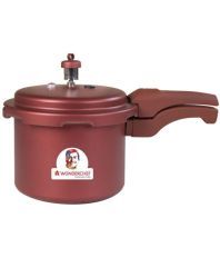 Wonderchef HealthGuard Pressure Cooker 3 ltr ?  Wine 3 Ltrs Aluminium OuterLid Pressure Cooker