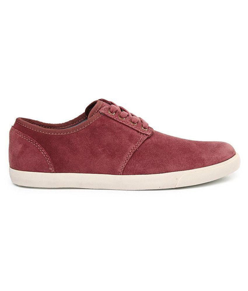 Clarks Sneakers Maroon Casual Shoes - Buy Clarks Sneakers Maroon Casual ...