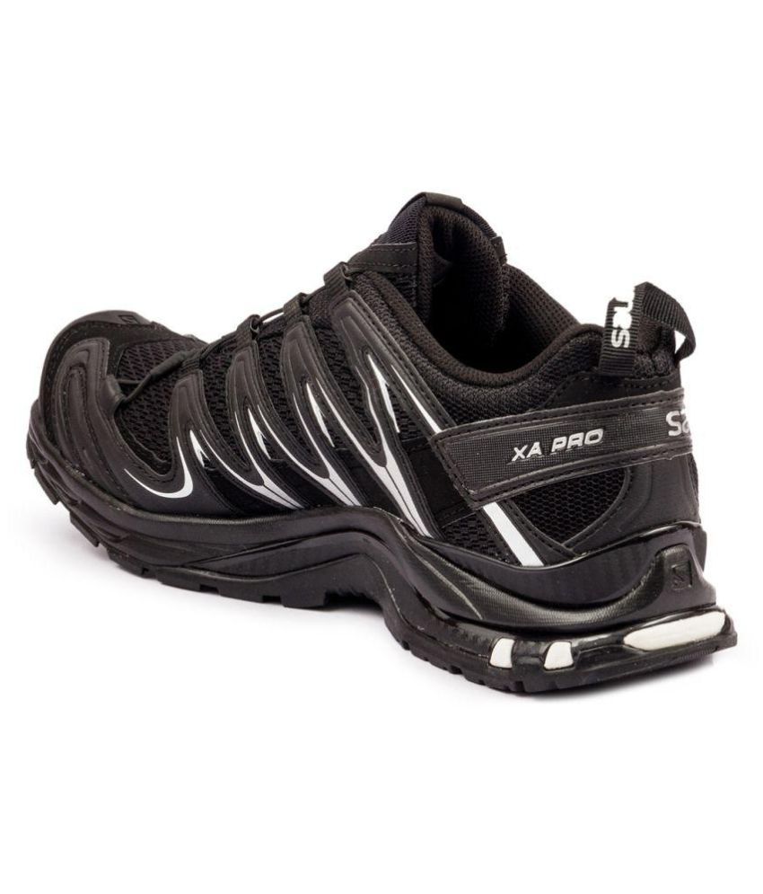 all black salomon shoes