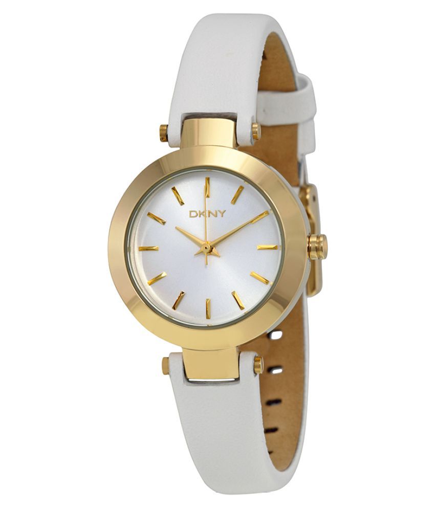DKNY NY2353 White Leather Analog Watch Price in India: Buy DKNY NY2353 ...