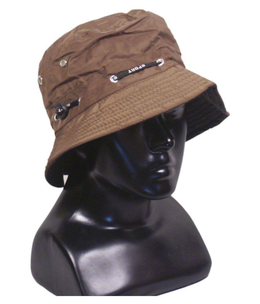 VR Designers Brown Plain Polyester Hats Buy Online Rs. Snapdeal