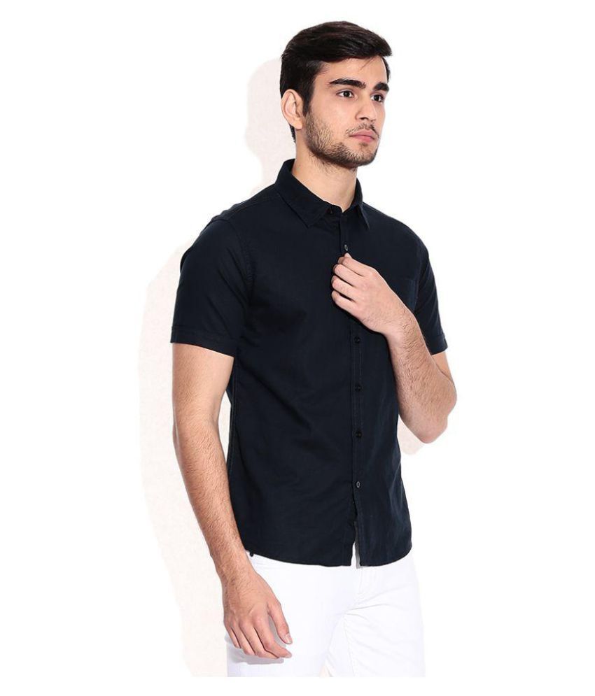 Venga Black Casuals Regular Fit Shirt - Buy Venga Black Casuals Regular ...