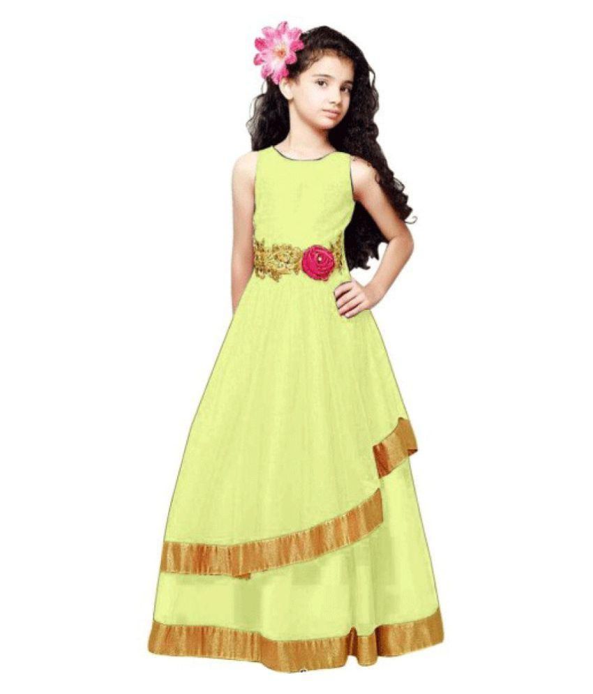 frock yellow colour
