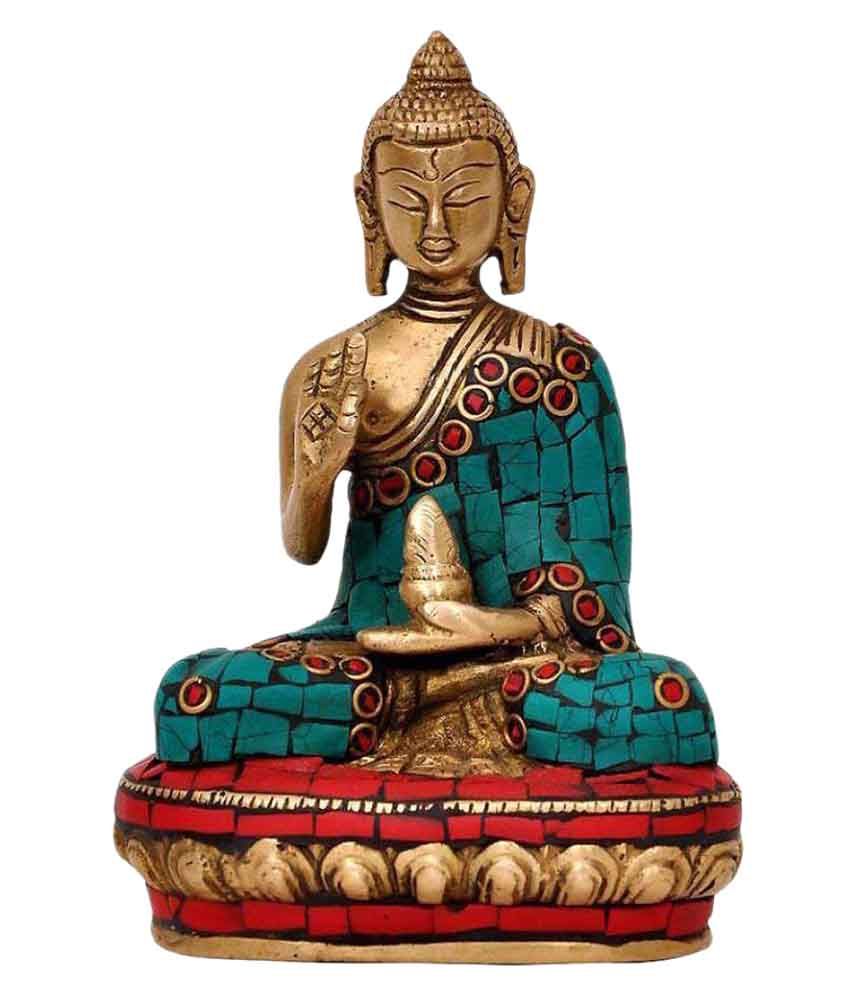 Moradabad Handicrafts Buddha Brass Idol Buy Moradabad