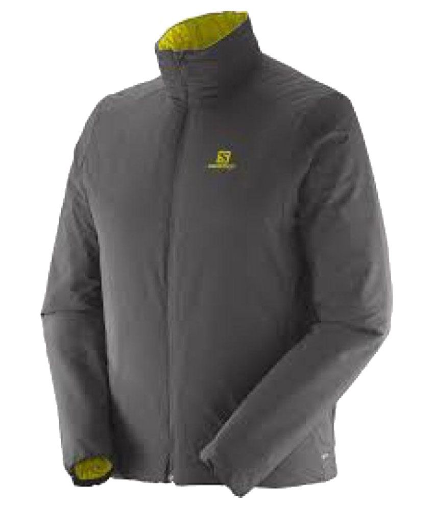 Salomon Grey Polester Fleece Jacket - Buy Salomon Grey Polester Fleece Jacket Online at Low 