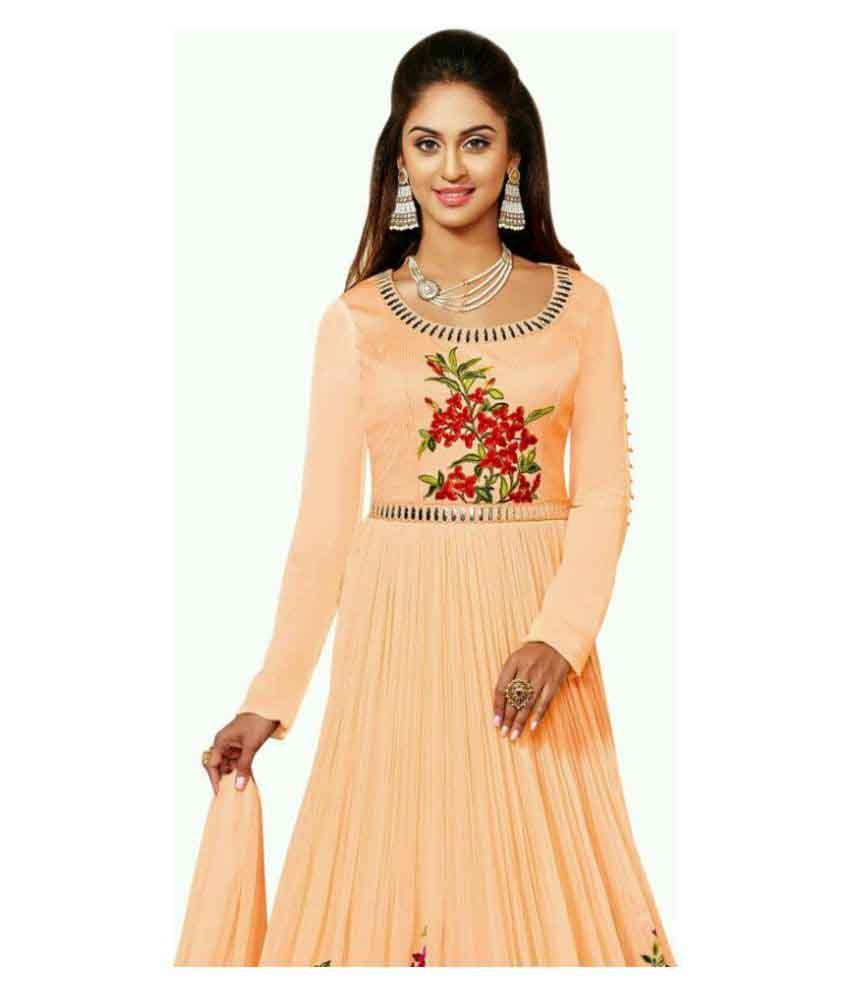 georgette ki short frock