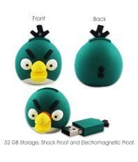 Probus Angry Bird 32GB USB 2.0 Fancy Pendrive Green