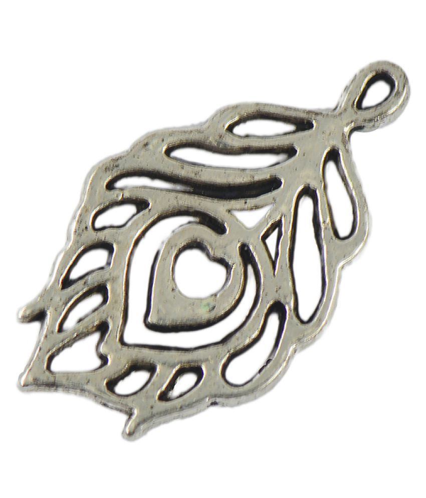 50 x Tibetan Silver Filigree Hollow Leaf Heart Charms Pendant Jewelry Gift 
