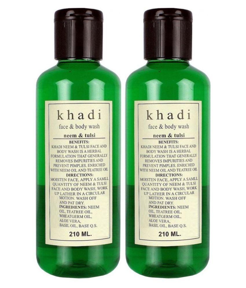     			Khadi Herbal Neem Tulsi Body Wash 210 ml Pack of 2