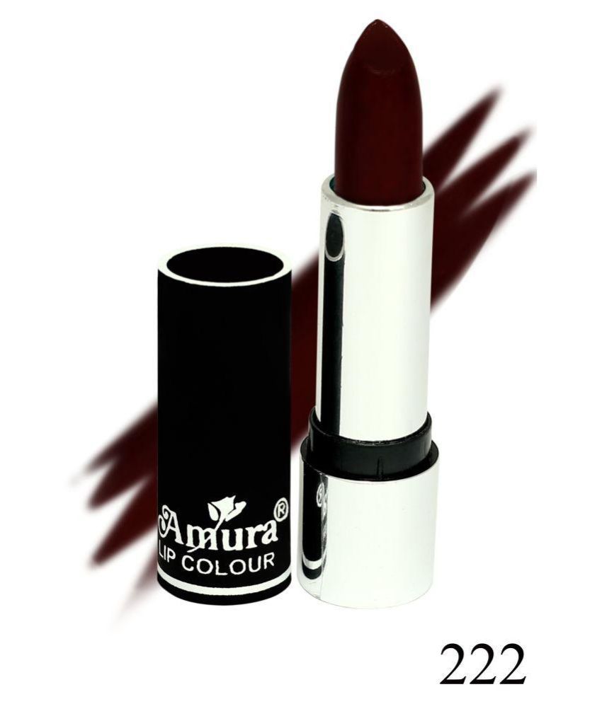 Amura Lip Colour 222 Lipstick Dark Maroon 4 5 Gm