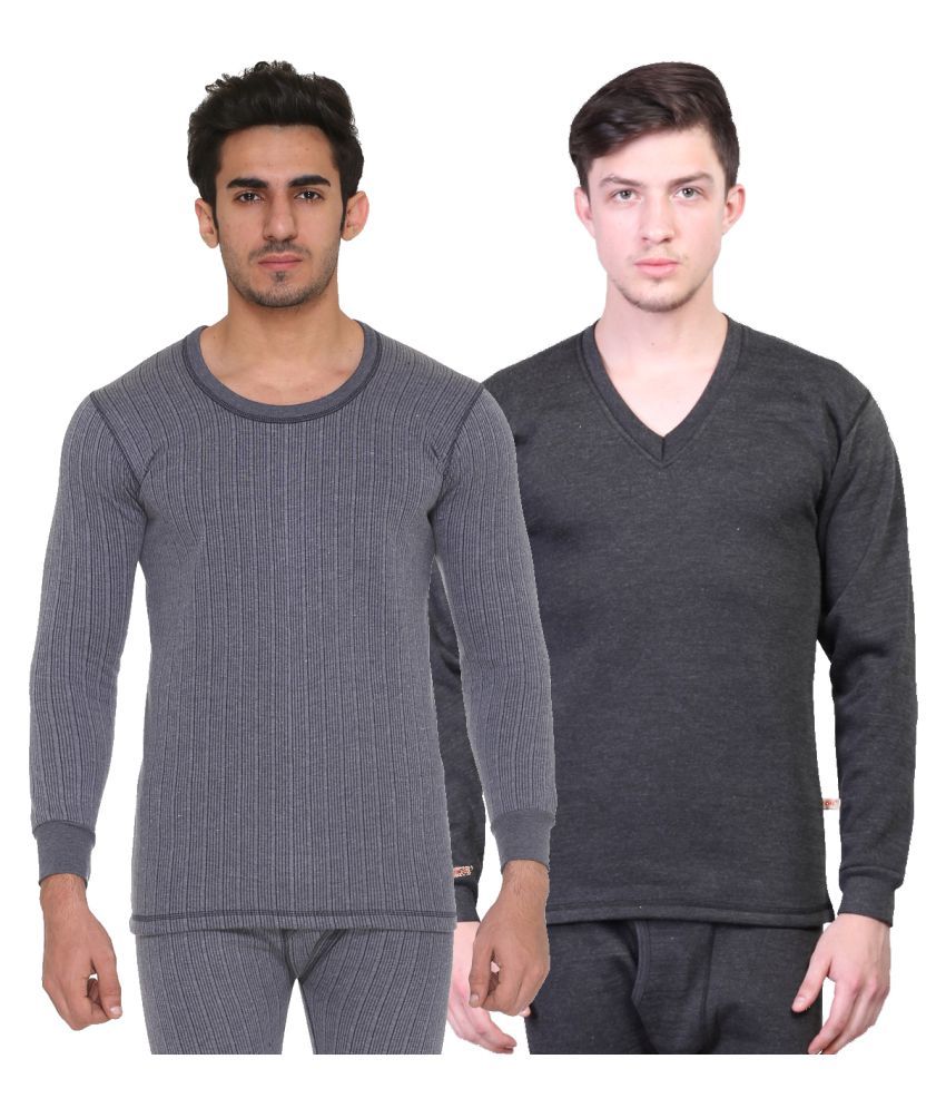     			Vimal Jonney Pack of 2 Cotton Men's Thermal Tops ( Multicolor )