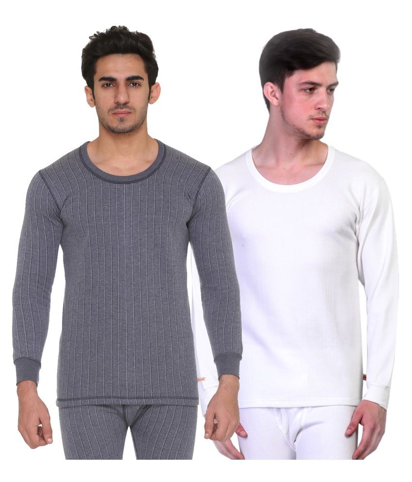     			Vimal Jonney - Multicolor Cotton Men's Thermal Tops ( Pack of 2 )