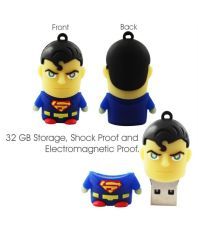 Probus Superman 32GB USB 2.0 Fancy Pendrive Multicolor