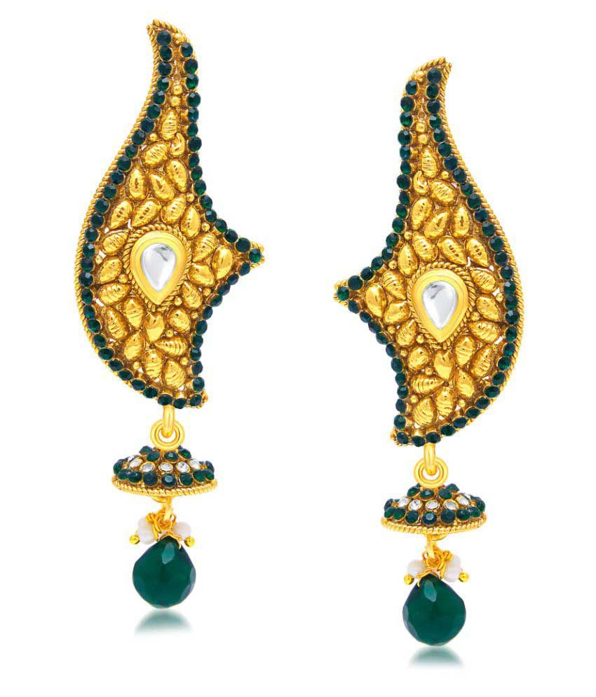 Sukkhi Gold Plated Hanging Earrings For Women Buy Sukkhi Gold Plated