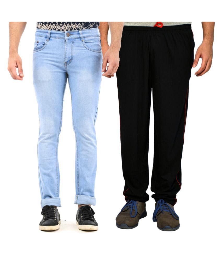 Van Galis Blue Slim Jeans - Buy Van Galis Blue Slim Jeans Online at