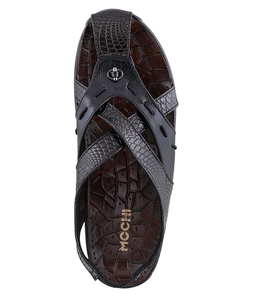 mochi black sandals