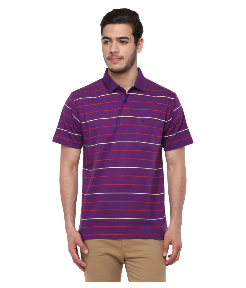 Classic Polo Purple Regular Fit Polo T Shirt - Buy Classic Polo Purple ...