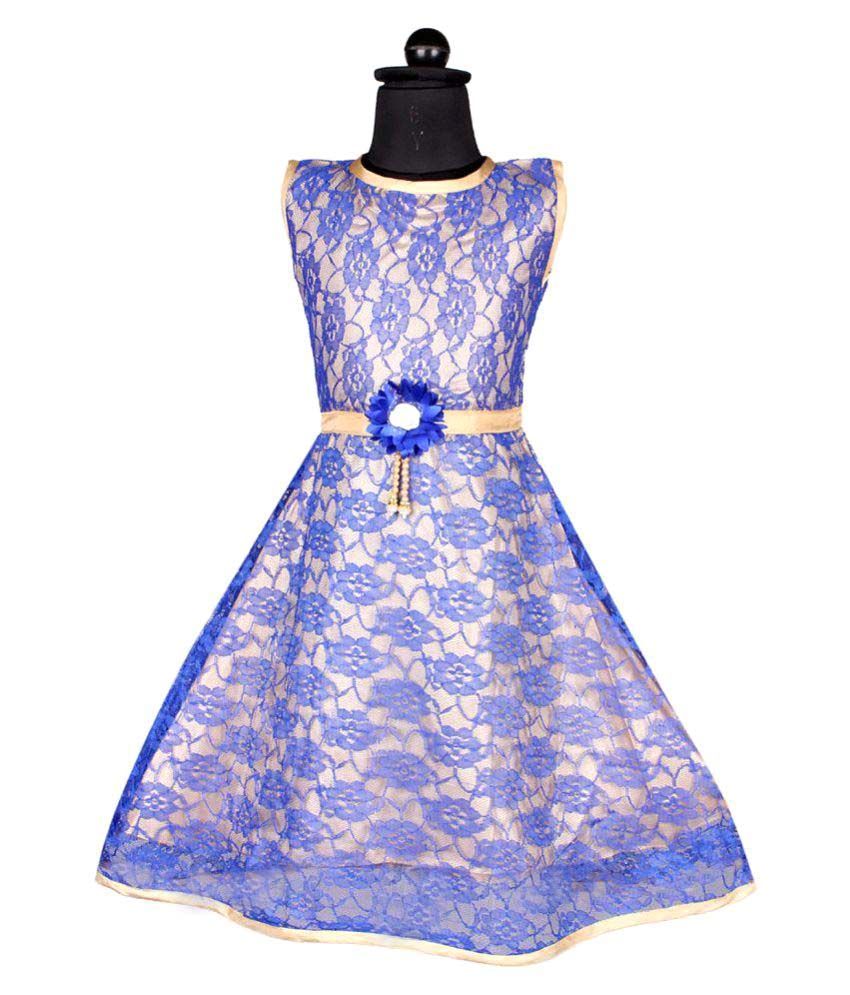 light blue net gown