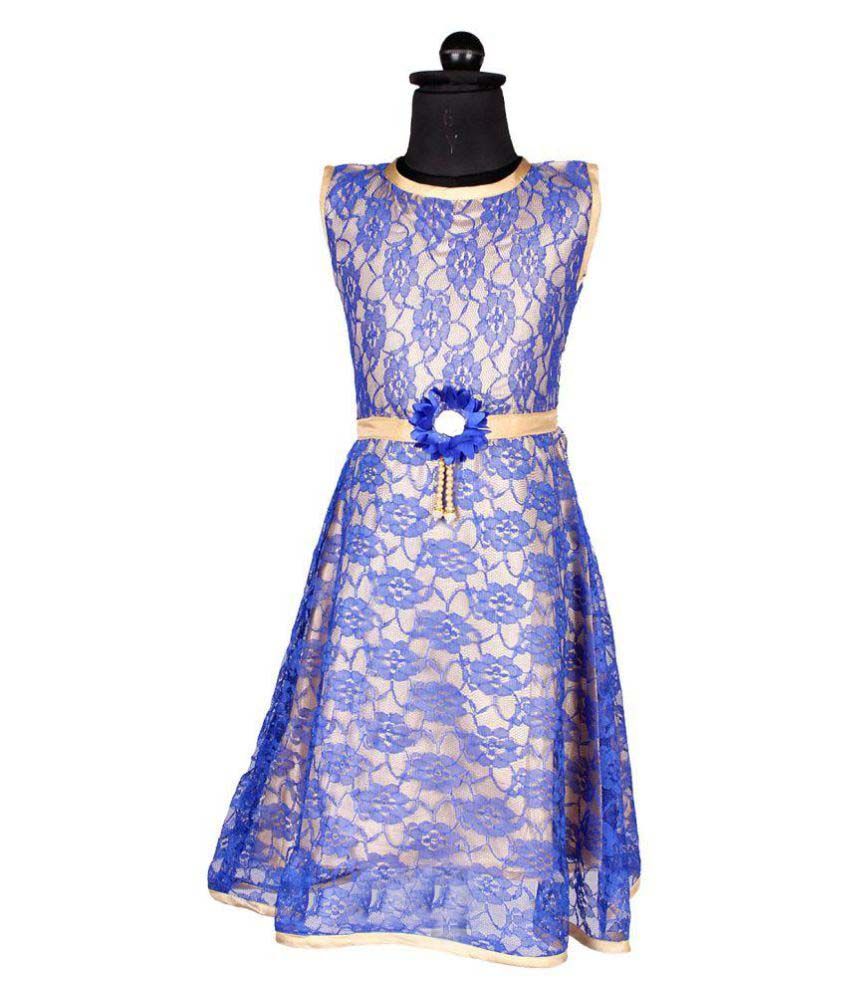 blue net gown