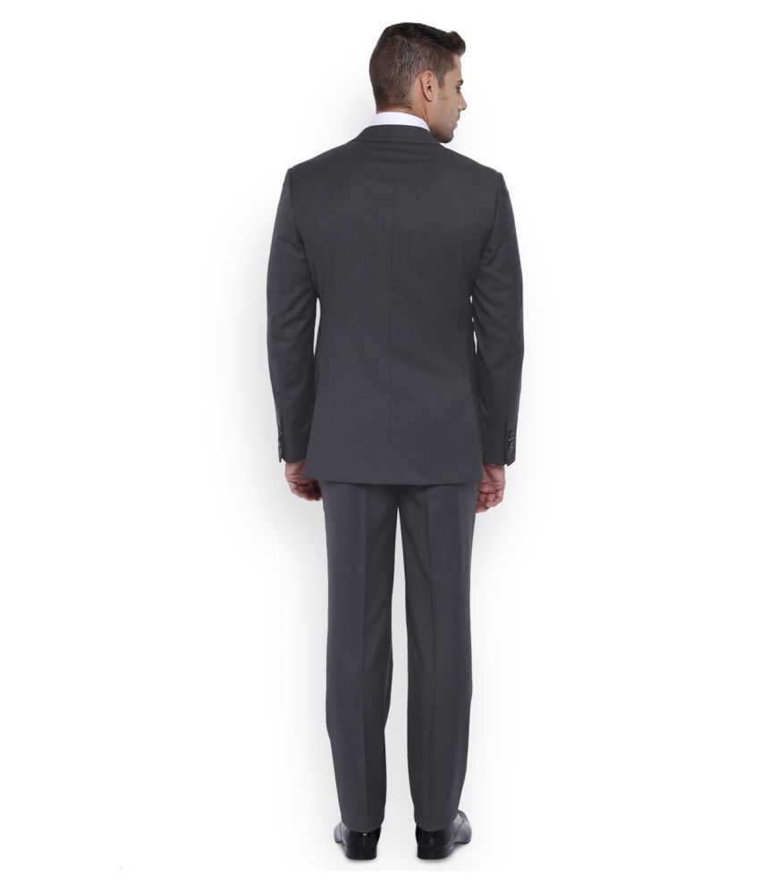 Park Avenue Grey Plain Formal Suit - Buy Park Avenue Grey Plain Formal ...