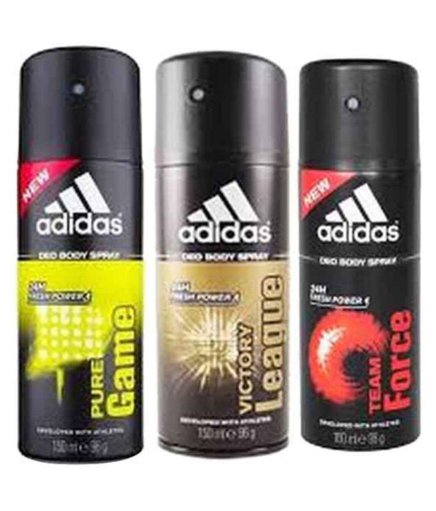 Adidas Deodorant Spray Pure Game Team Force Victory League 150 ml Pack