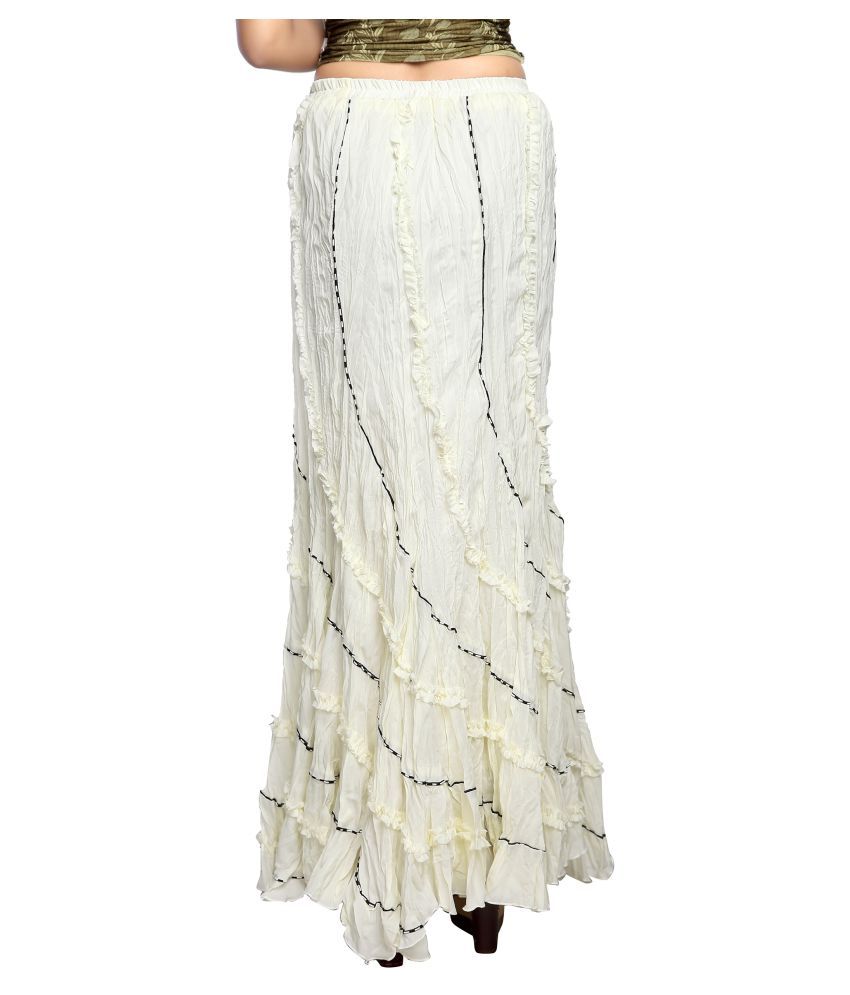 Buy Carrel Cotton Broomstick Skirt Online at Best Prices in India