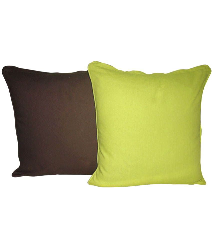 Home Colors Set of 2 Cotton Cushion Covers