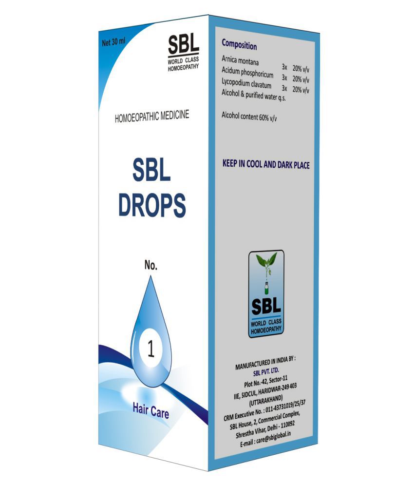 SBL SBL DROPS NO 1 - HAIR CARE DROP Liquid 30 ml: Buy SBL SBL DROPS NO 1 -  HAIR CARE DROP Liquid 30 ml at Best Prices in India - Snapdeal