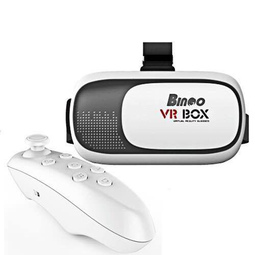     			Bingo V200 VR Headset Gear with for all Android and iOS Smartphone with Screen Size UpTo 15.5 cm (6) and fully adjustable Lens