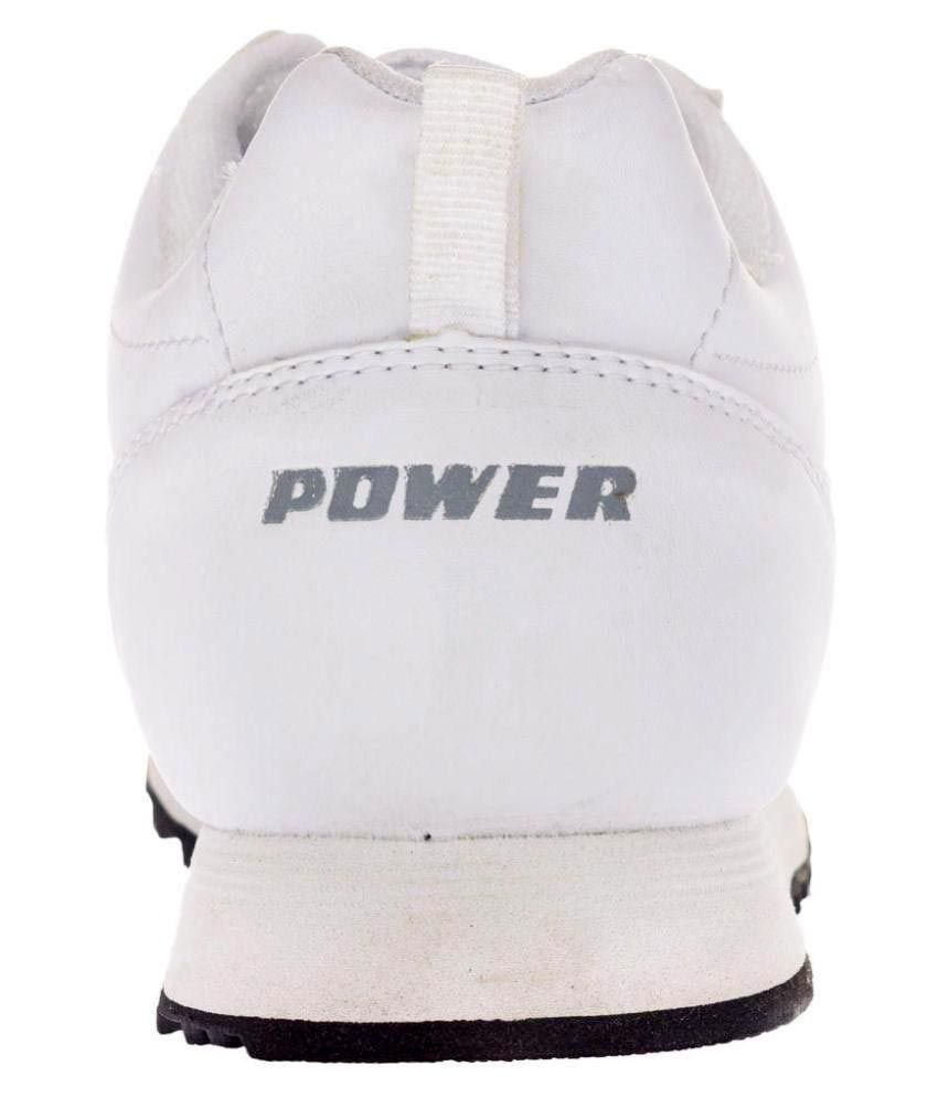 Bata Power White Running Shoes - Buy 