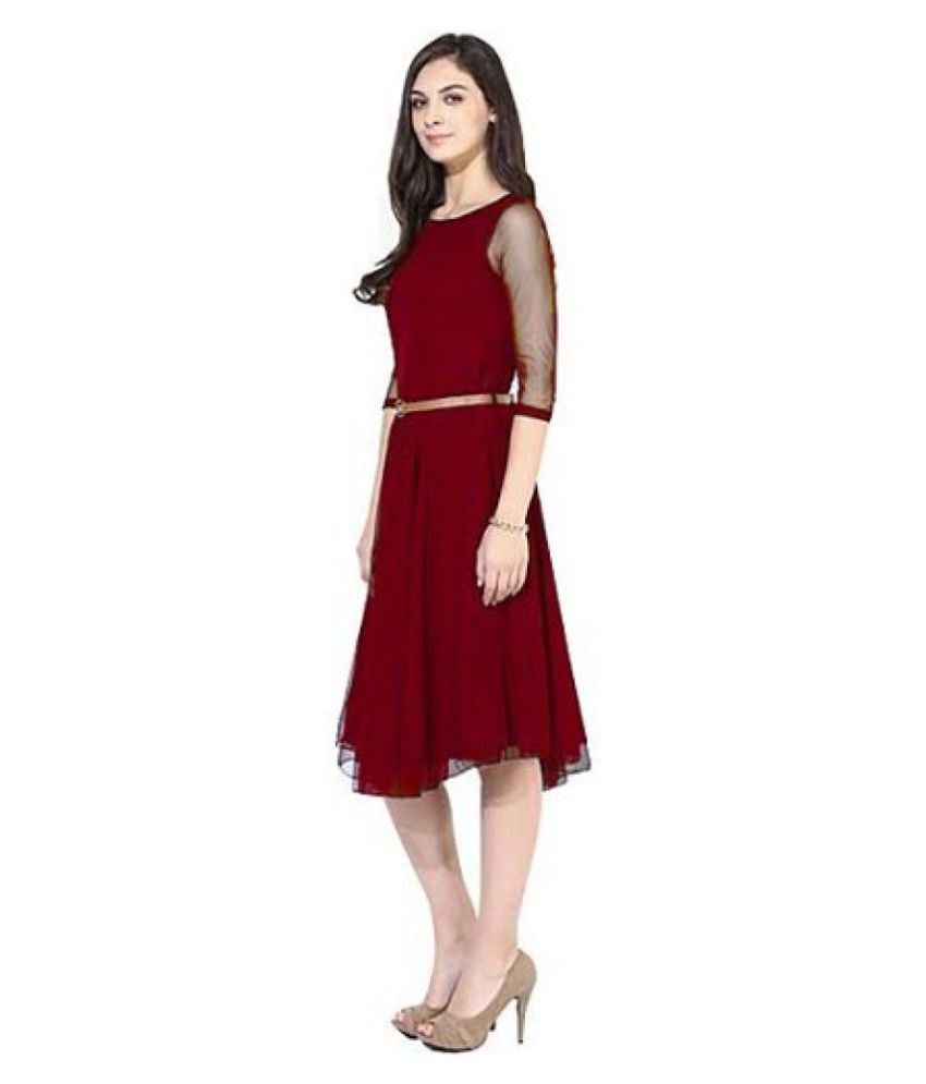 maroon and black dresses