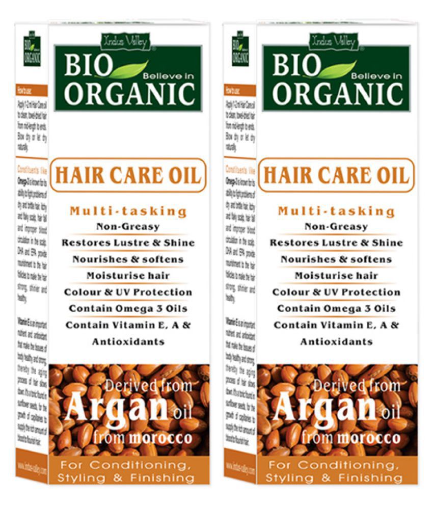     			Indus Valley BIO Organic Argan Hair Oil Pack of 2