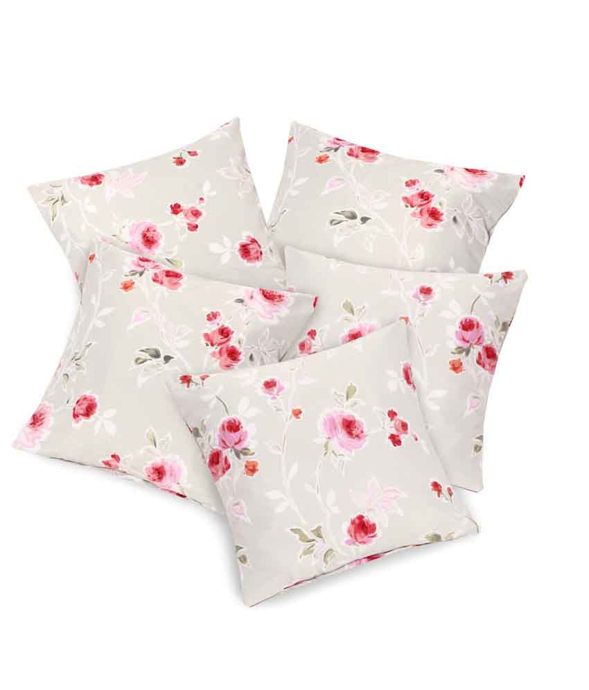     			Divine Casa Cotton Cushion Covers - Set Of 5