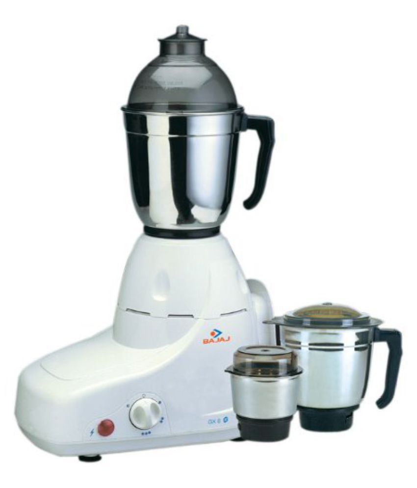 Bajaj GX8 500Watt Mixer Grinder (White) Price in India Buy Bajaj GX8