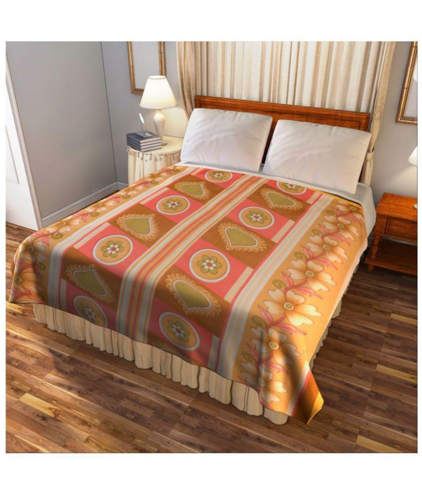 Bombay Dyeing Double Polyester Floral Blanket Buy Bombay Dyeing